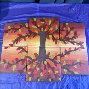 Colorful Tree Canvas Art Set